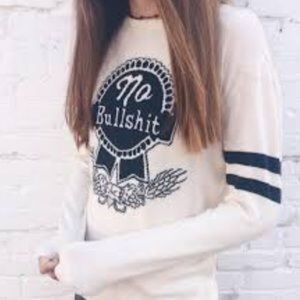 RARE Brandy Melville “No Bullshit” Sweater *EUC*